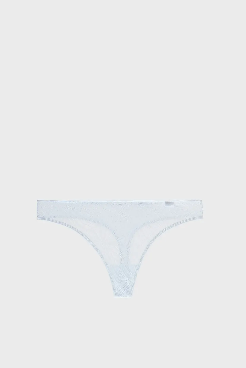 Женские голубые трусики THONG 6