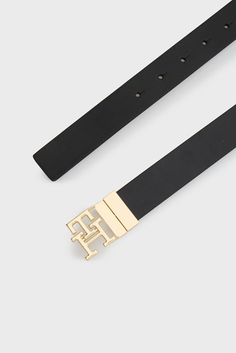 Женский кожаный двусторонний ремень LOGO REV 3.0 PEBBLE 4