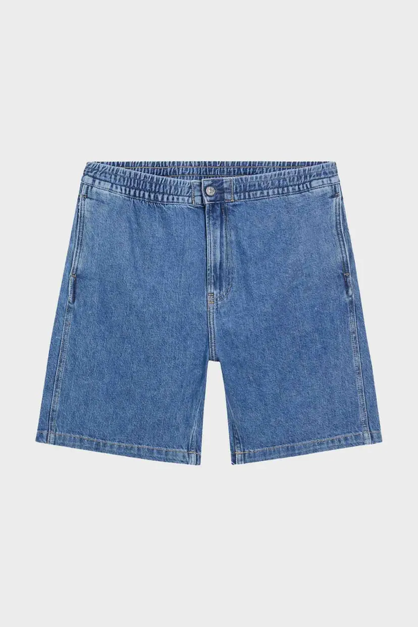 Мужские синие джинсовые шорты PULL ON RELAXED DENIM 6