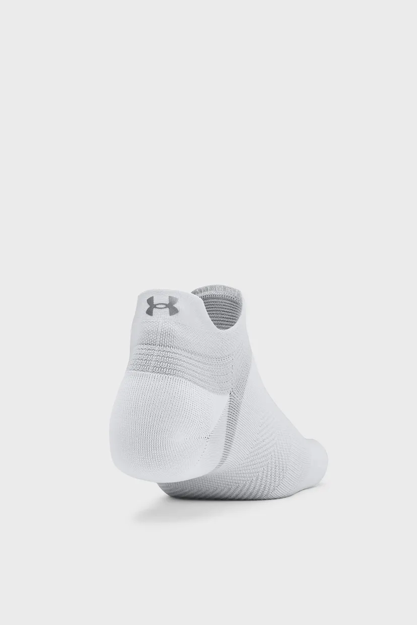 Білі шкарпетки (3 пари) UA AD Run Lite 3pk NS 4