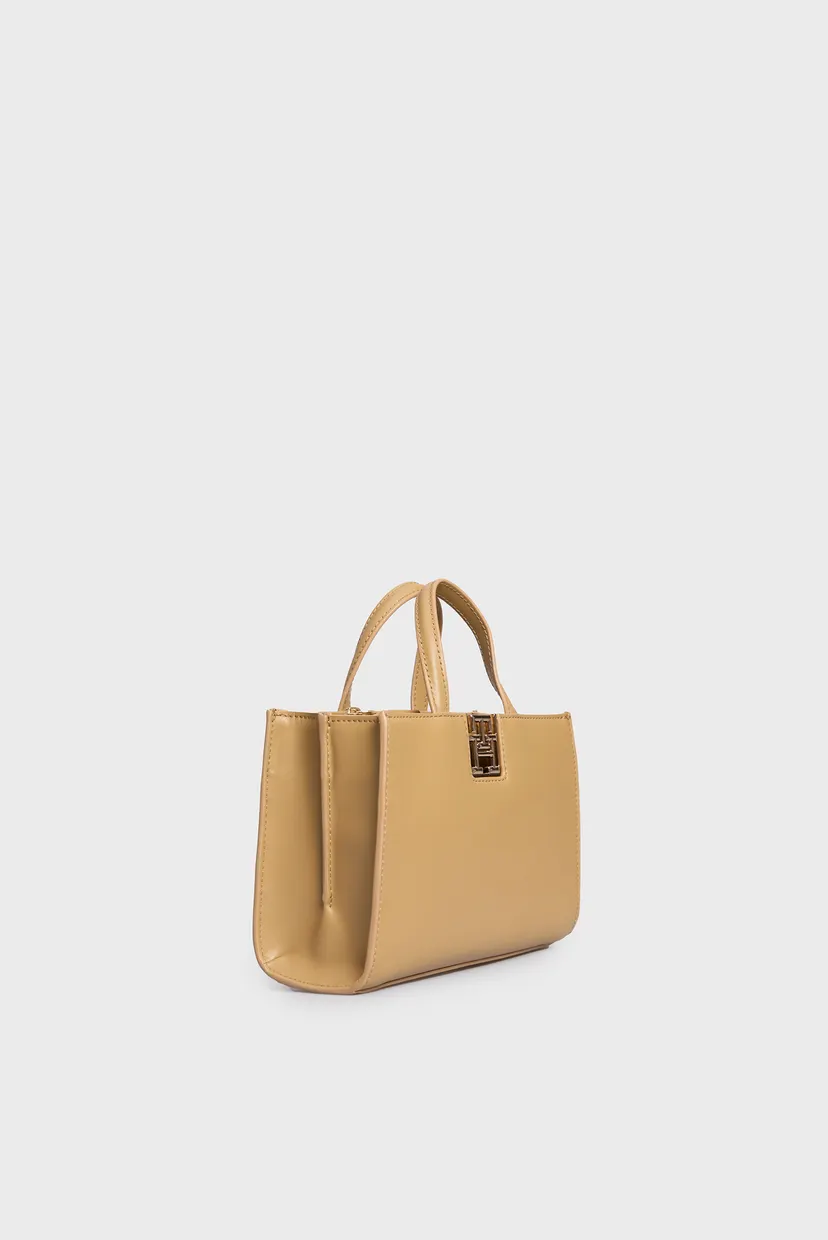 Жіноча бежева сумка TH RESET MINI TOTE 3