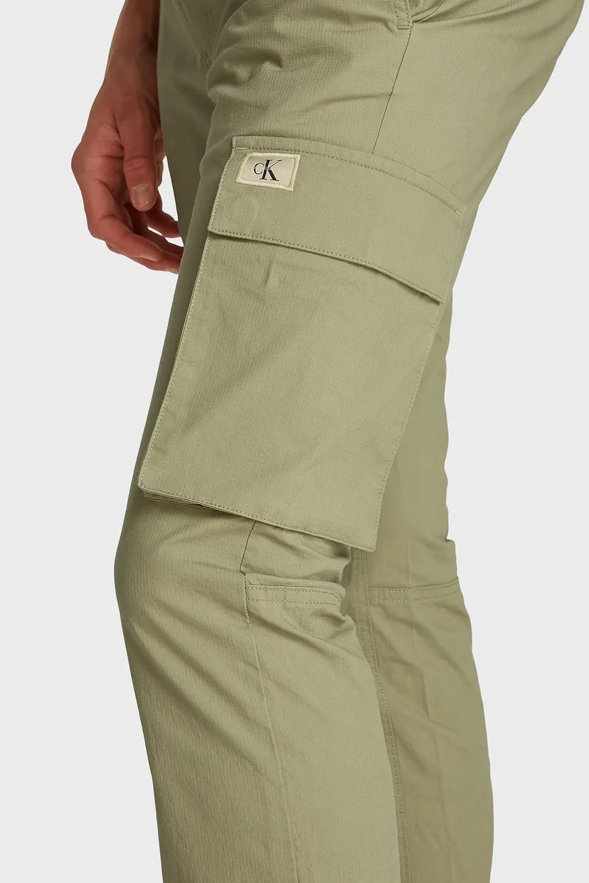 Чоловічі зелені карго SKINNY CARGO 4