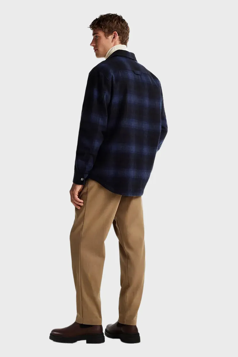 Чоловіча картата вовняна сорочка-пальто BRUSHED CHECK OVERSHIRT 3