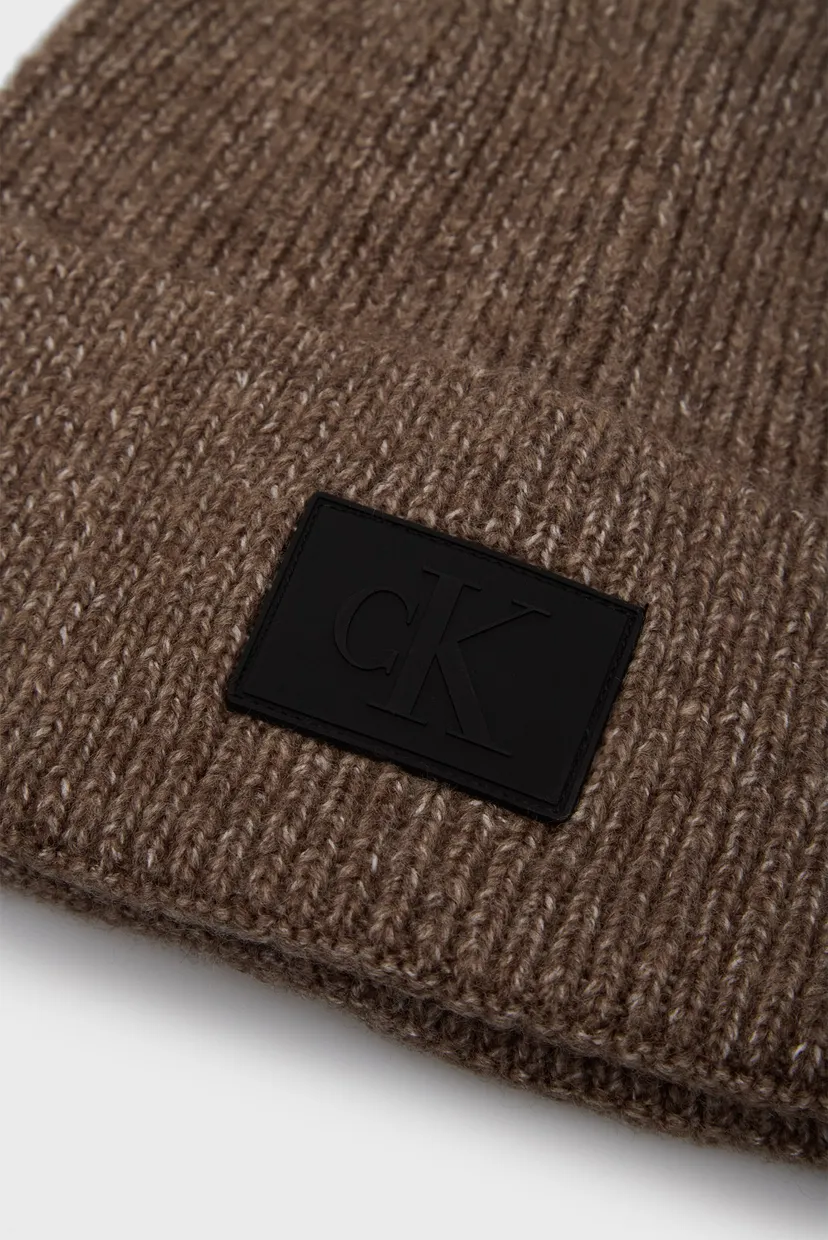 Чоловіча коричнева шапка RUBBERIZED BEANIE 4
