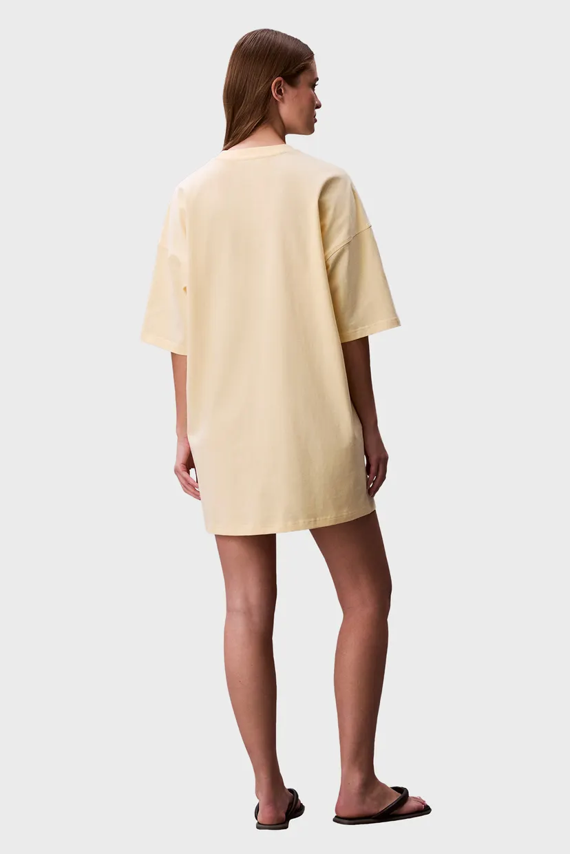 Жіноча жовта сукня OVERSIZED 4