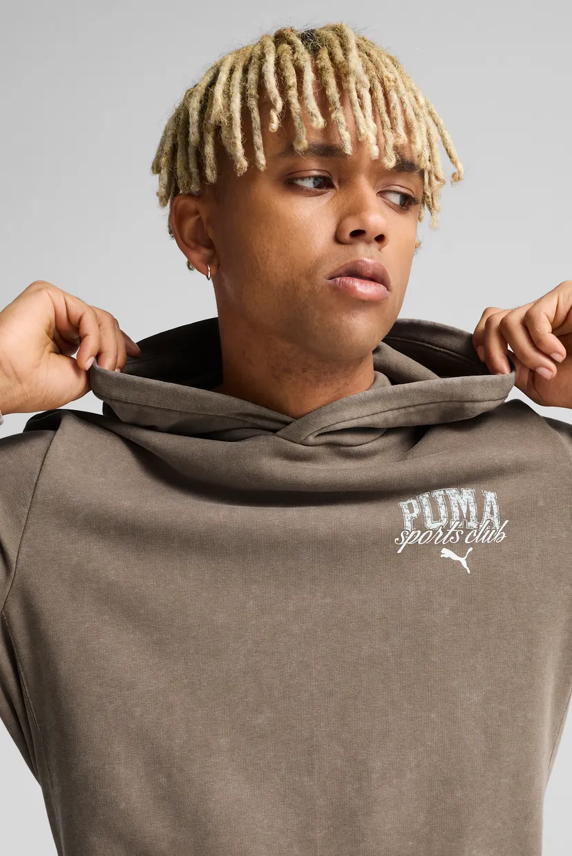 Мужское коричневое худи PUMA Class Washed Hoodie Men 4