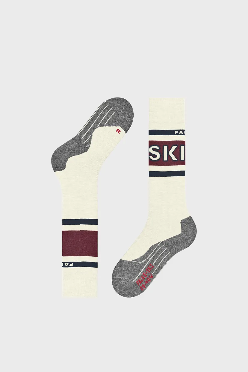 Женские белые лыжные гольфы FALKE SK2 INTERMEDIATE 6