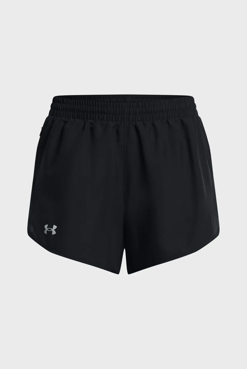 Женские черные шорты UA Fly By 3'' Shorts 5