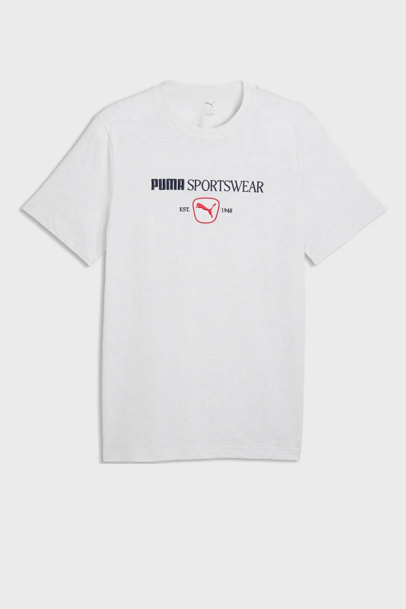 Мужская белая футболка PUMA Class Graphic Tee Men 4