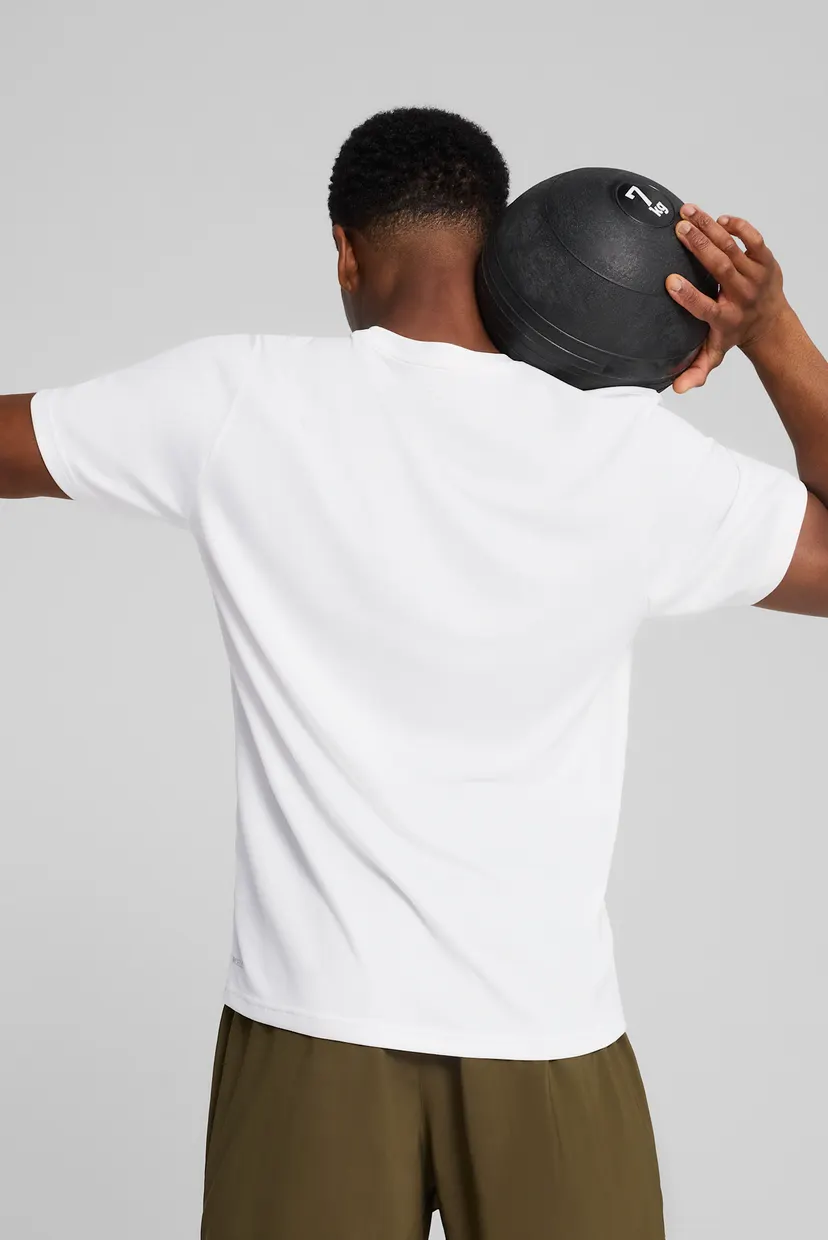 Мужская белая футболка Train All Day Essentials Texture Tee Men 3