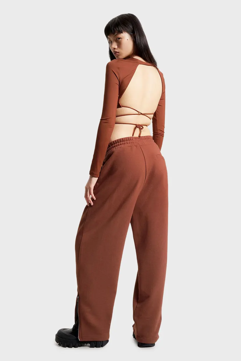 Коричневые спортивные брюки TJCU ESS GARMENT WASH SWEATPANT (унисекс) 4