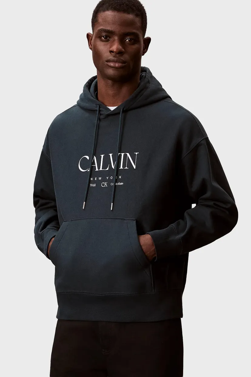 Мужское темно-синее худи PREMIUM FLEECE 5