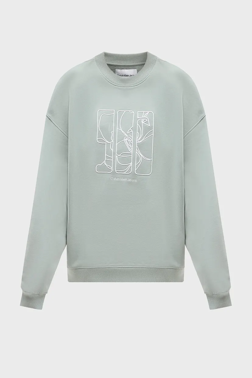Жіночий м'ятний світшот EMBROIDERED AW OVERSIZED CN 6