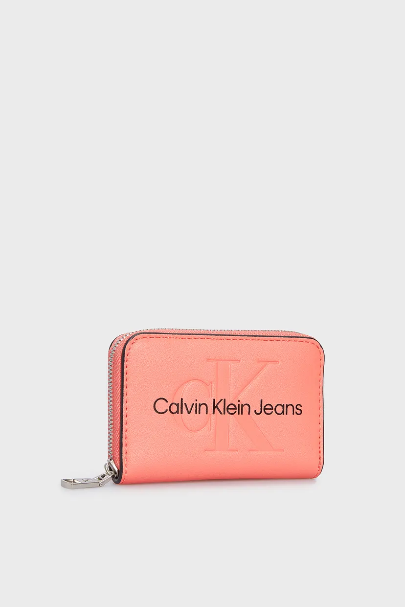 Женский коралловый кошелек SCULPTED MED ZIP AROUND MONO 3