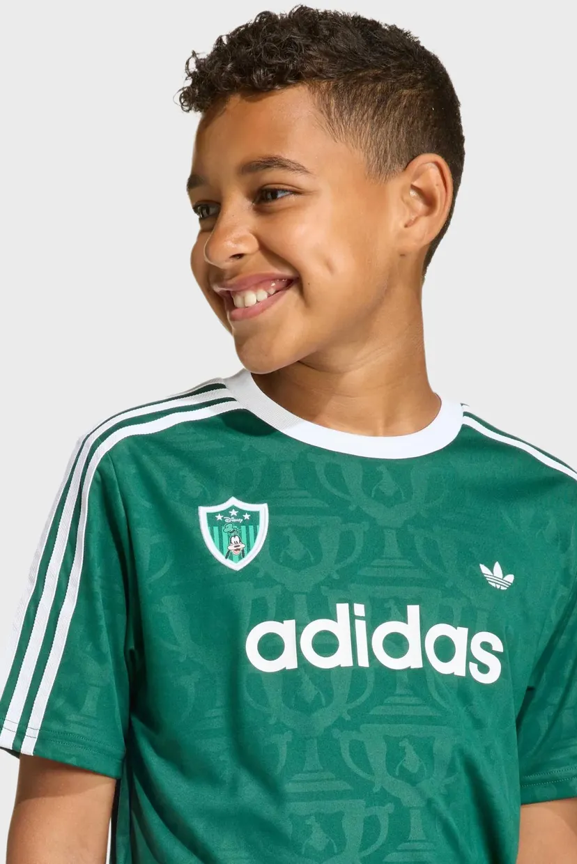 Детская зеленая футболка с узором ADIDAS DISNEY LOOSE 4