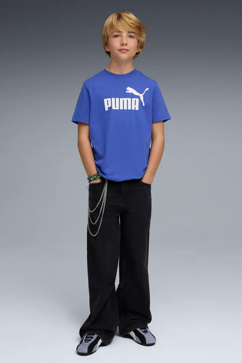 Детская синяя футболка ESS No. 1 Logo Tee Youth 3