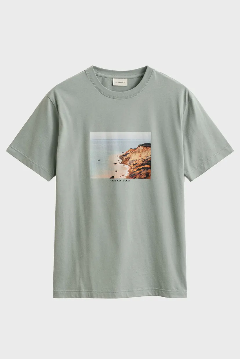 Чоловіча зелена футболка SCENERY 5