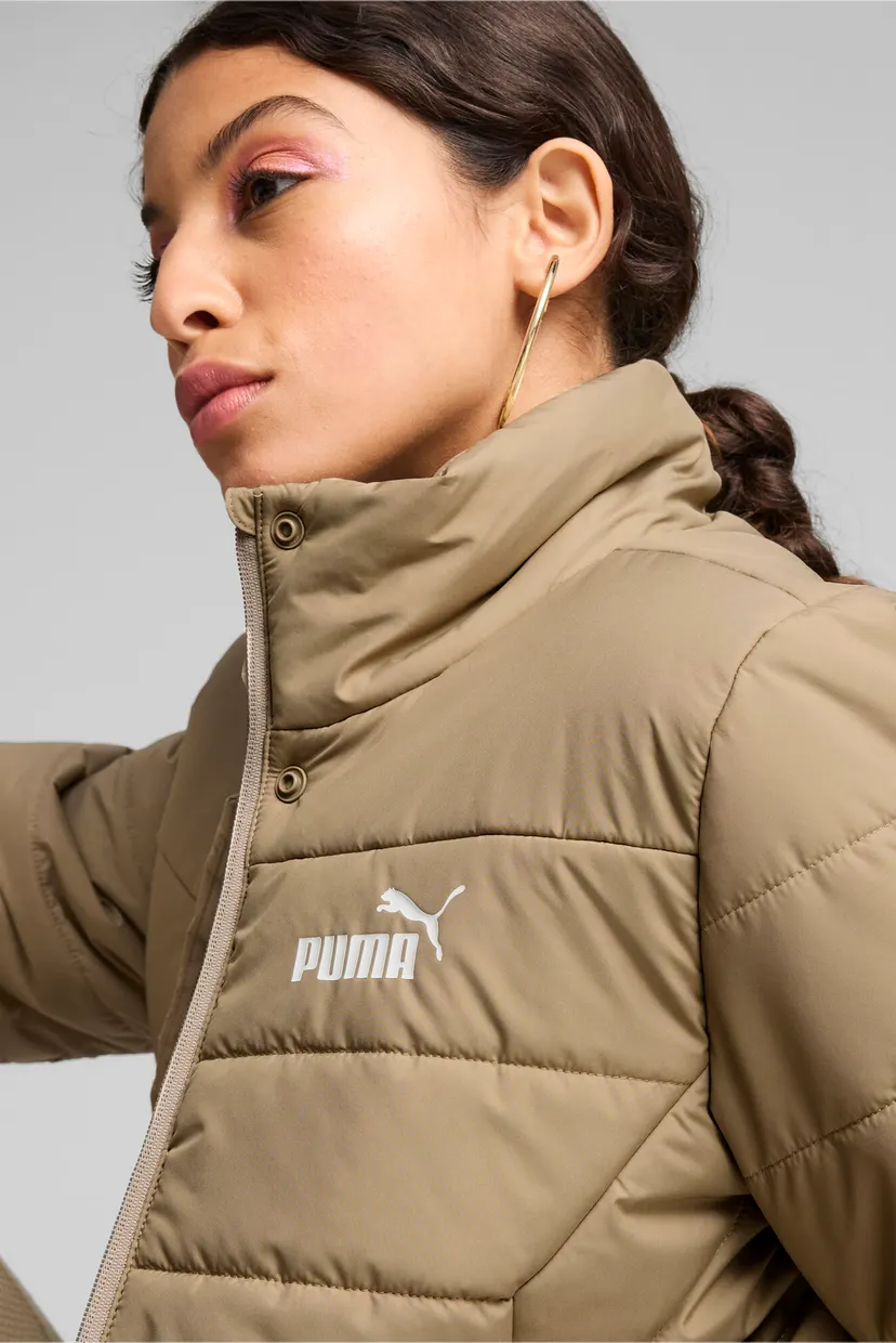 Женская бежевая куртка ESS+ Women’s Padded Jacket 4