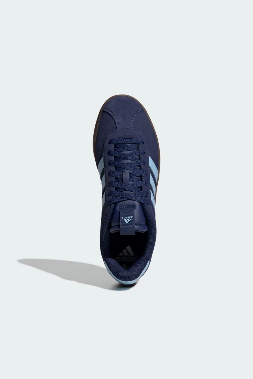 Чоловічі сині замшеві снікерси VL Court 3.0 adidas JP7537 — MD-Fashion