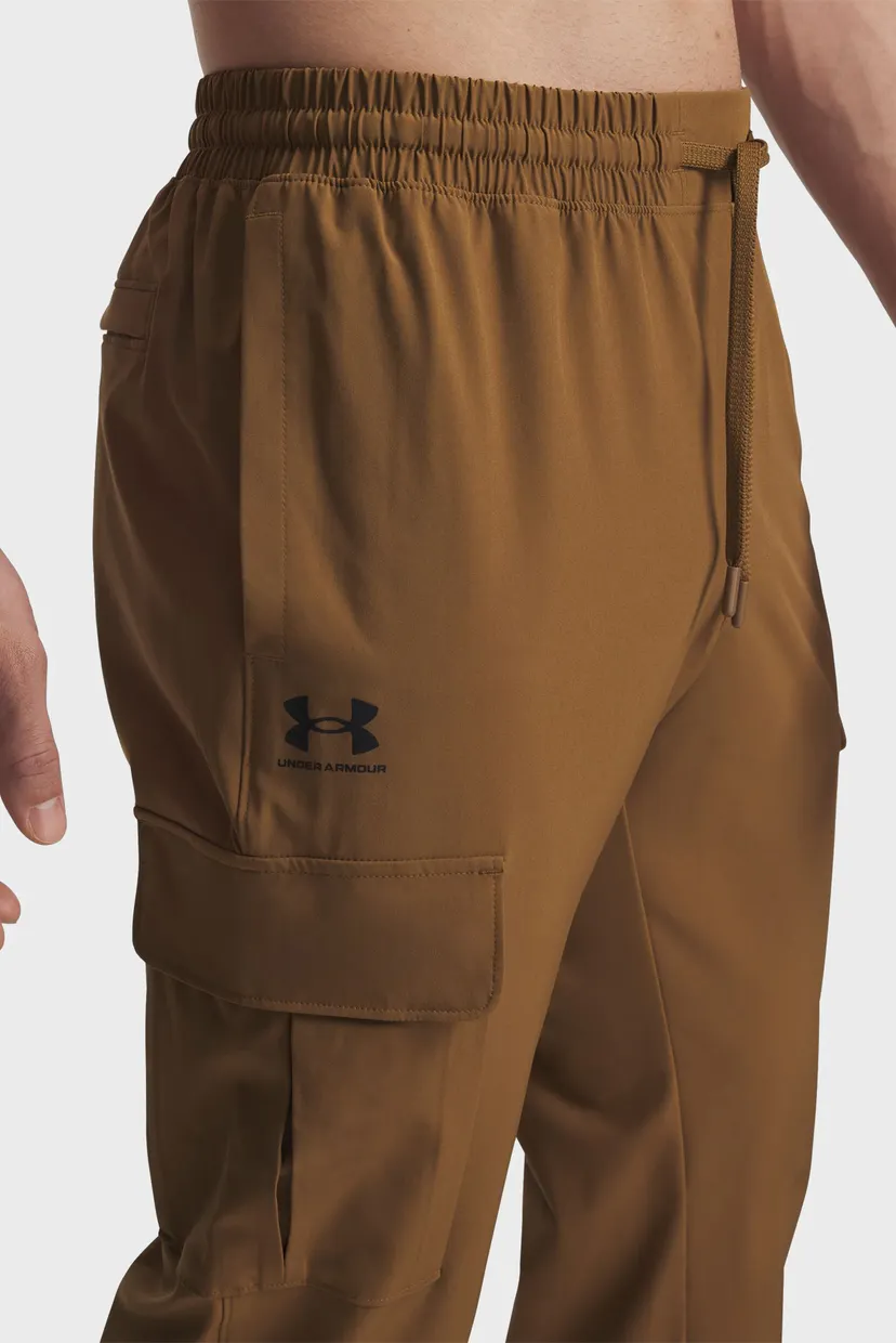 Мужские коричневые спортивные брюки UA Vibe Woven Cargo Pants 4
