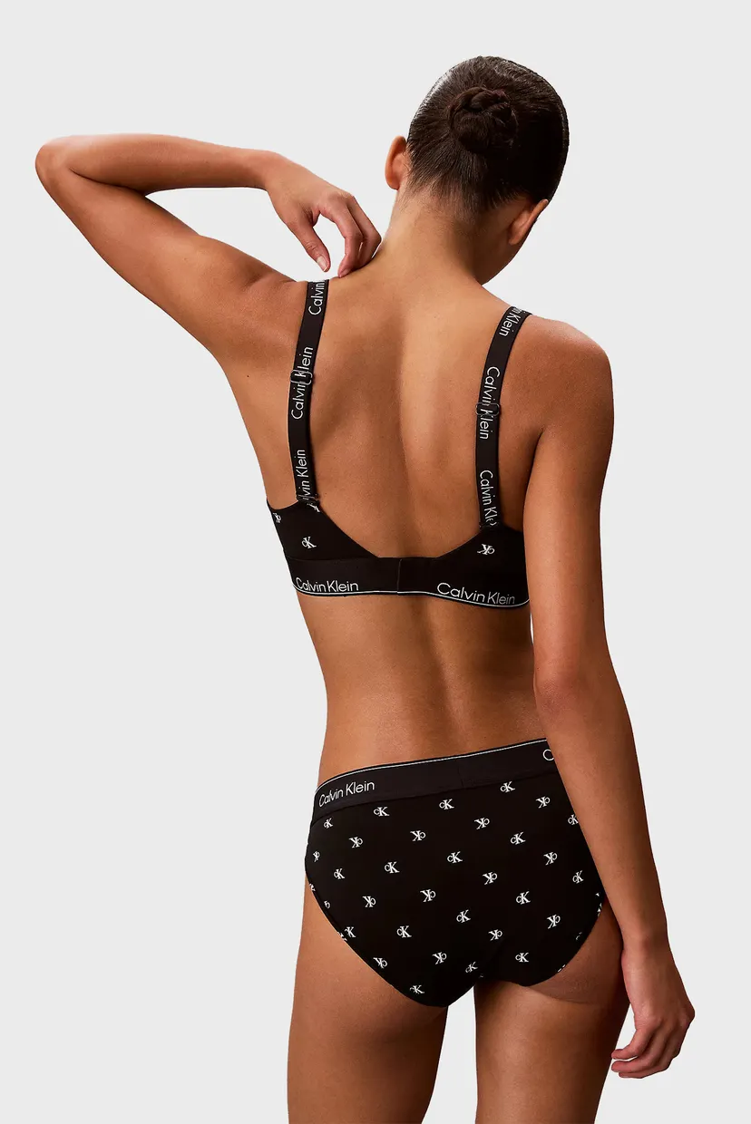Жіночий чорний бюстгальтер з візерунком LGHTLY LINED BRALETTE 4