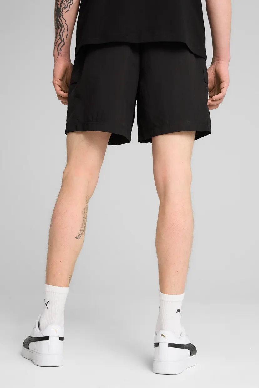 Мужские черные шорты WARDROBE ESS Relaxed Cargo Shorts 6