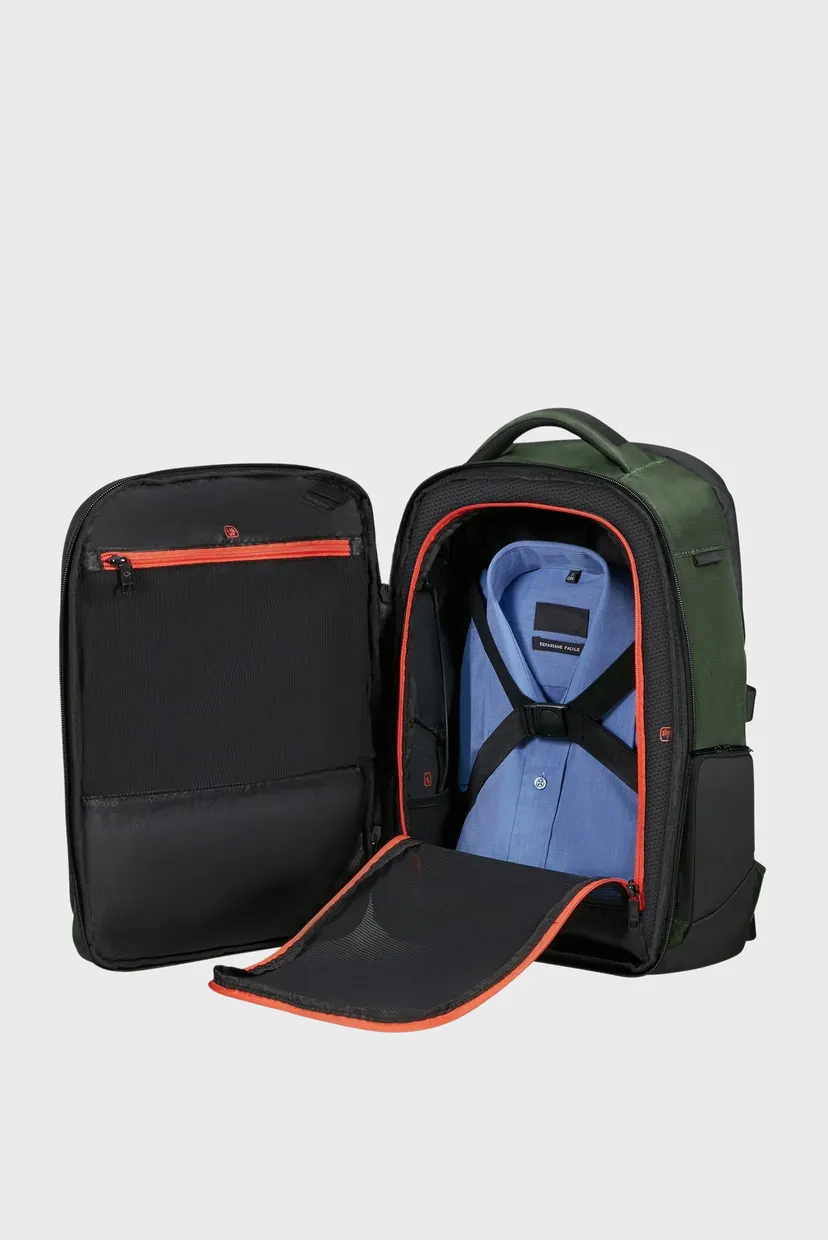 Чоловічий зелений рюкзак для ноутбука BIZ2GO GREEN/DARK GREEN 7