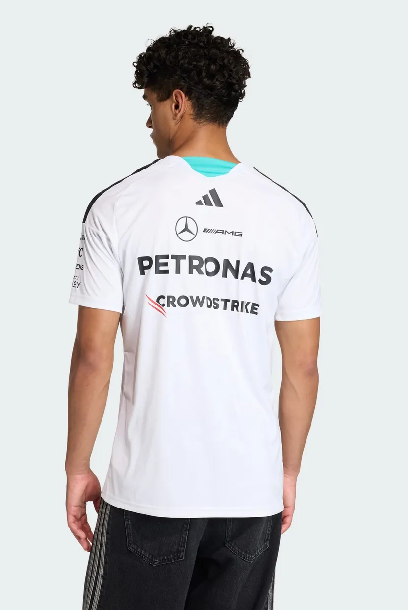 Чоловіча біла футболка MERCEDES - AMG PETRONAS FORMULA 1 TEAM DRIVER 3