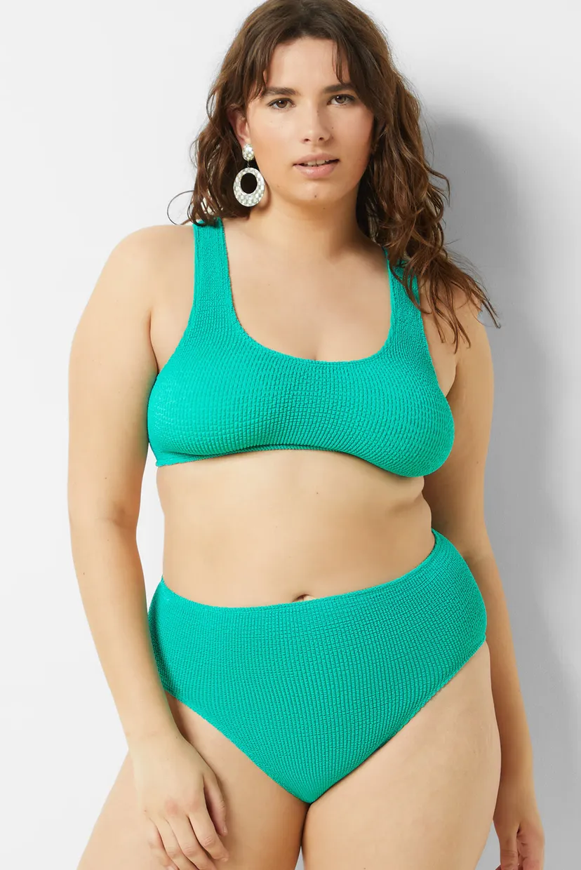 Женские бирюзовые трусики от купальника ONESIZE BY ETAM 4