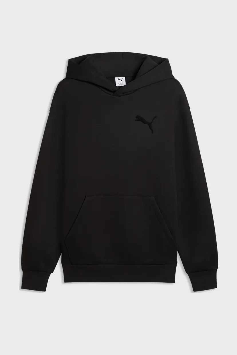 Чоловіче чорне худі Essentials Elevated Cat Logo Relaxed Hoodie Men 4