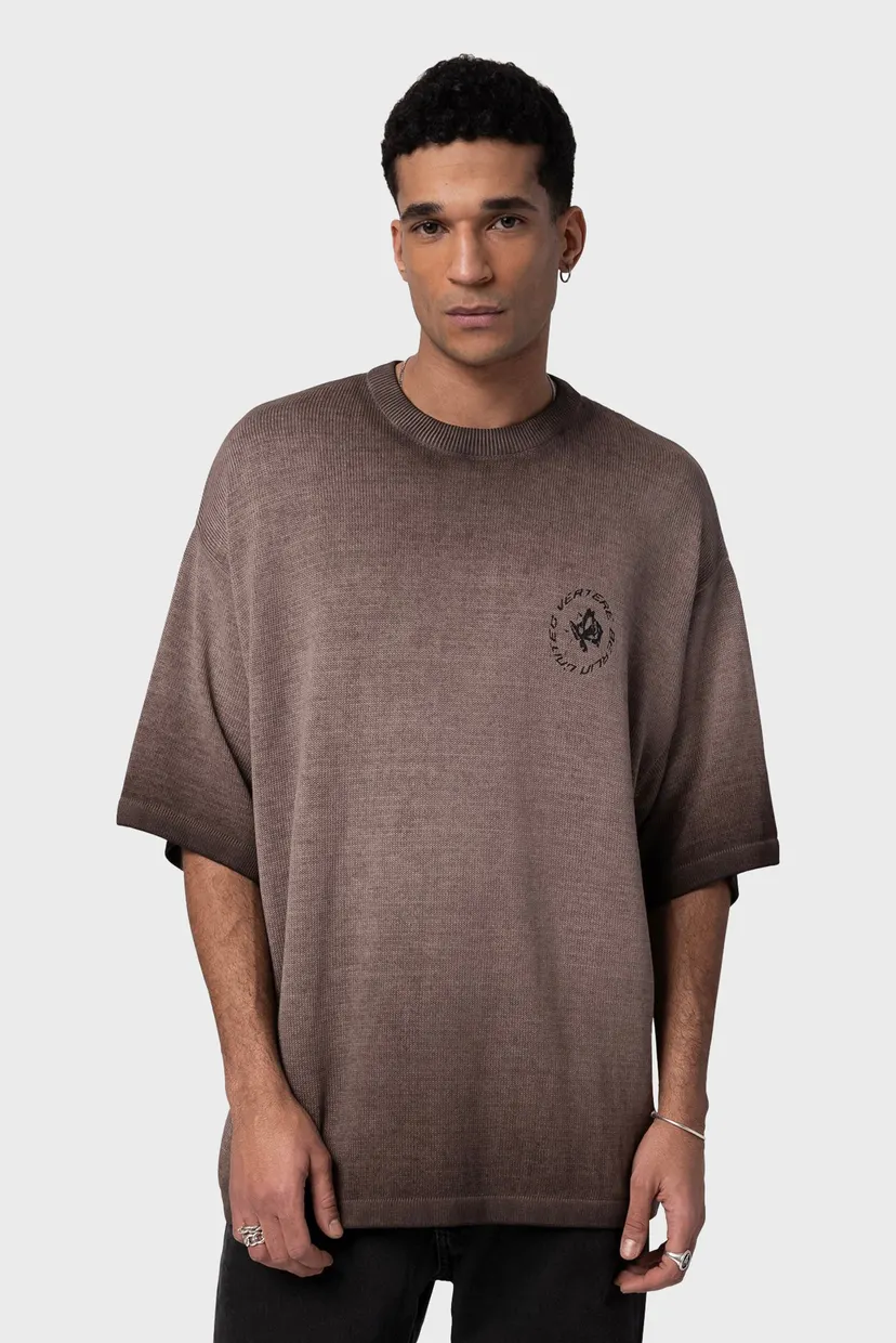 Коричневий джемпер CIRCLE KNIT (унісекс) 4