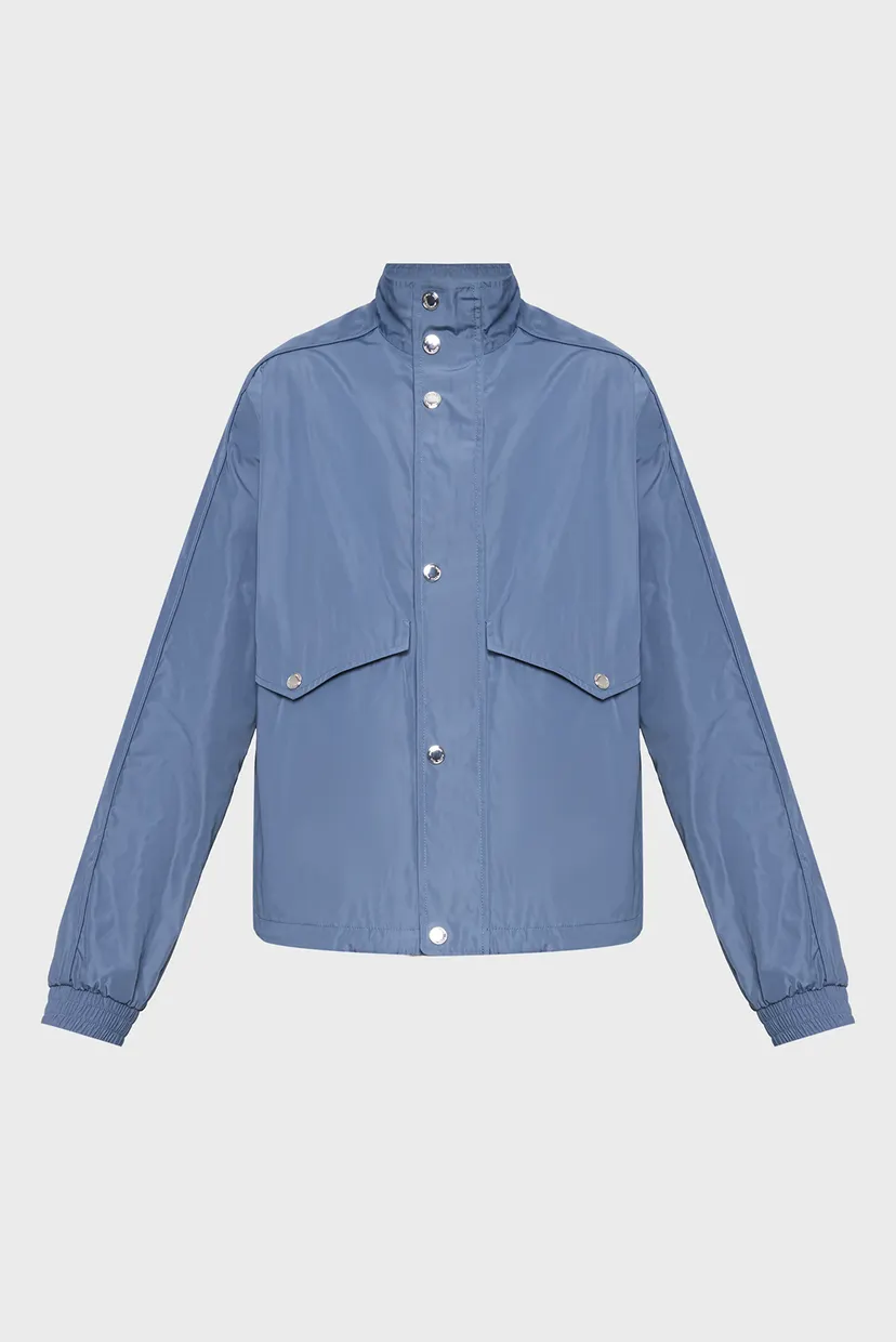 Мужская синяя ветровка LT WT NYLON MOCK NECK 4