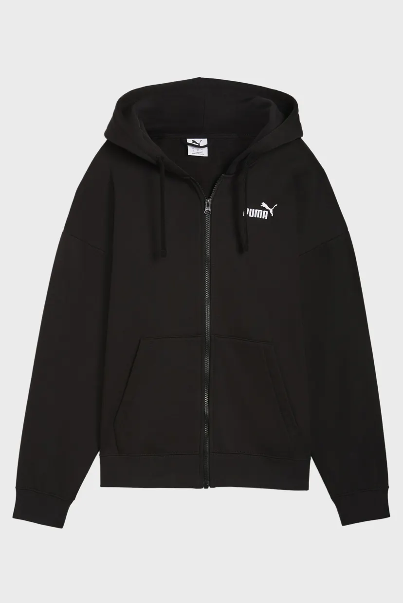 Жіноче чорне худі ESS Small No. 1 Logo Comfort Full-Zip Hoodie Women 4
