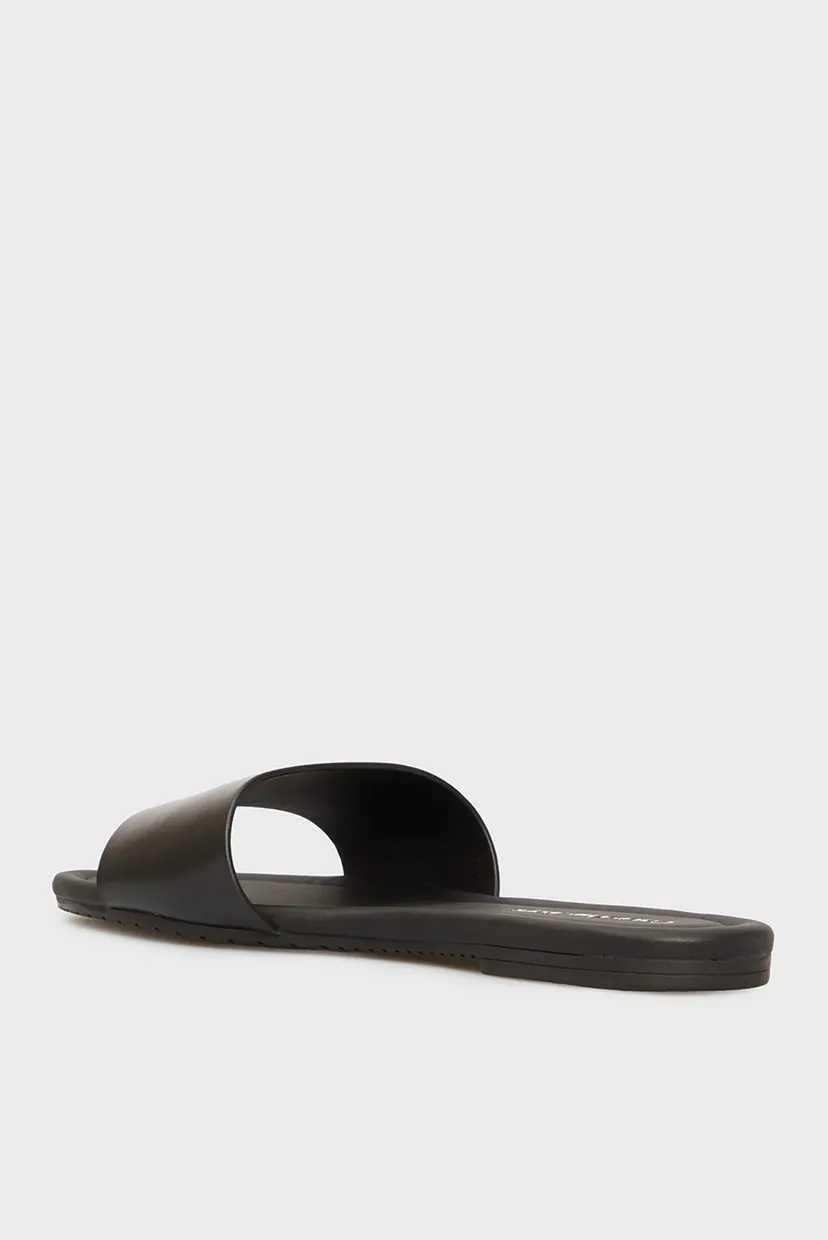 Жіночі чорні слайдери FLAT SANDAL 5