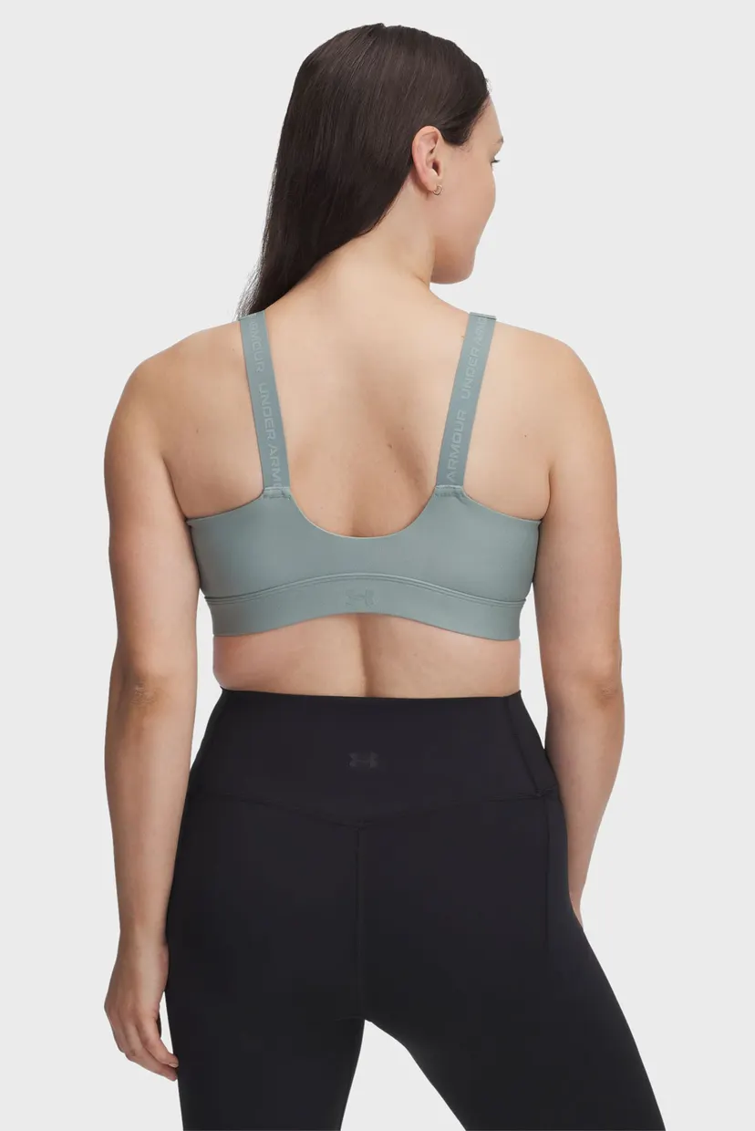 Женский мятный топ UA Infinity High Zip 2.0 Bra 7