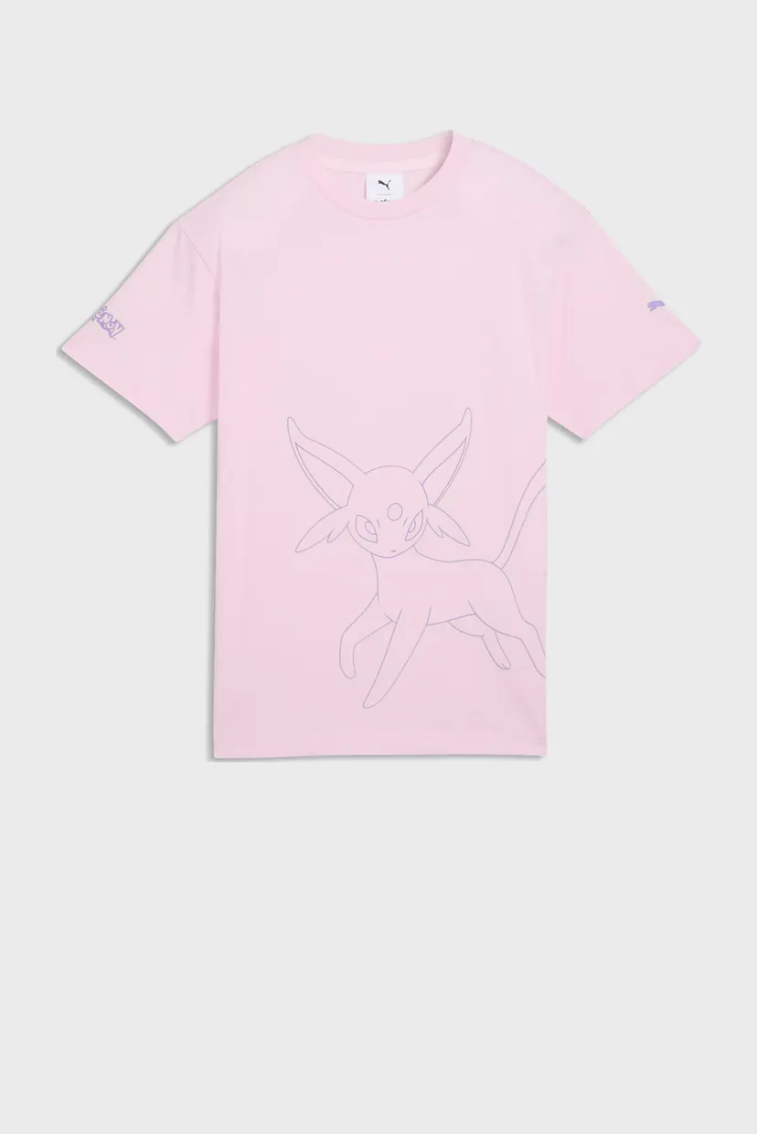 Детская розовая футболка PUMA x POKEMON Relaxed Graphic Tee Youth 4