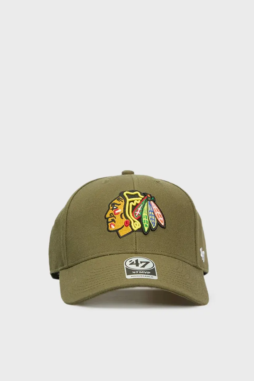 Оливкова кепка CHICAGO BLACKHAWKS 4