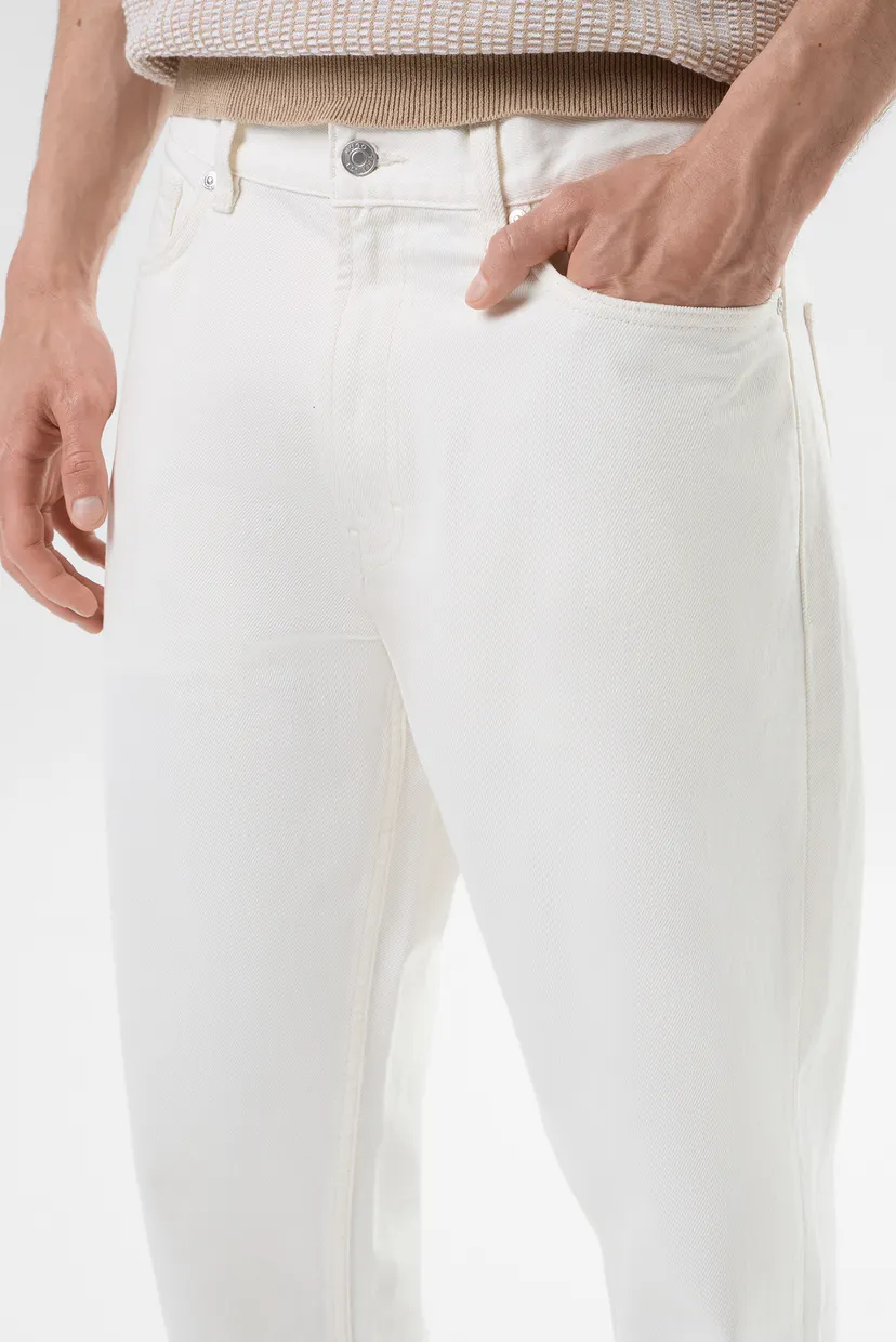 Чоловічі білі джинси 4