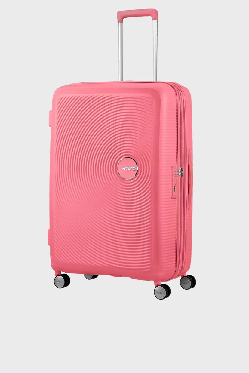 Женский розовый чемодан 77 см SOUNDBOX PINK 7