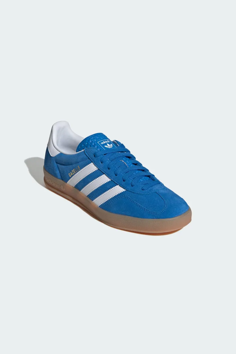Чоловічі сині замшеві снікерси Gazelle Indoor 5