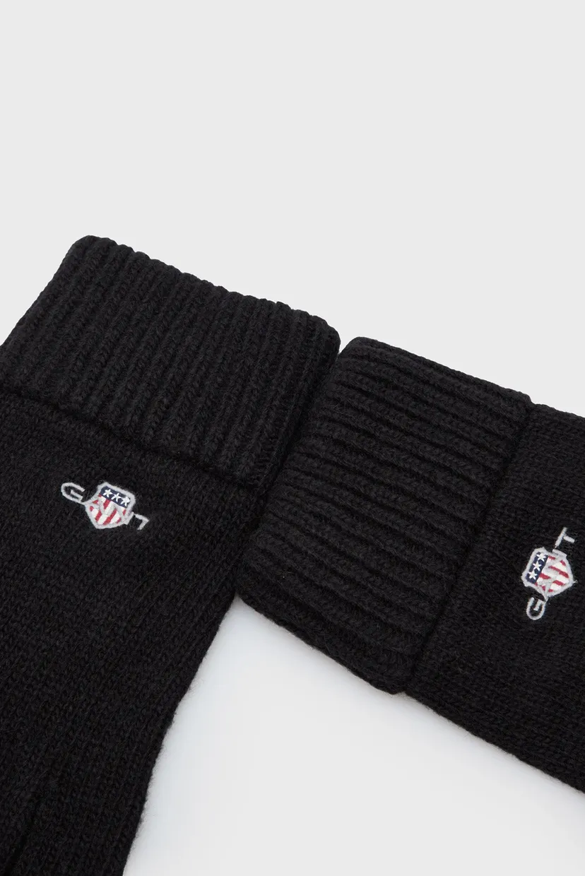 Мужские черные шерстяные перчатки SHIELD WOOL GLOVES 3