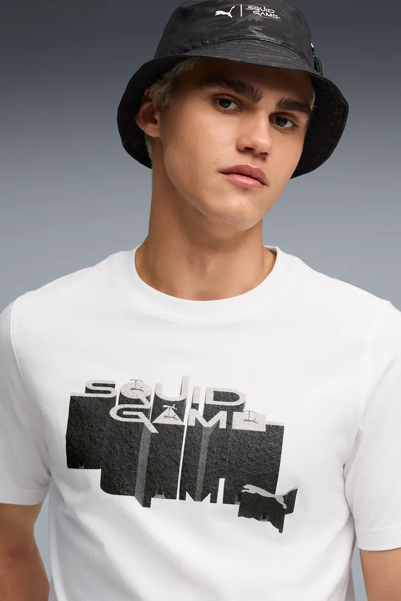 Чоловіча біла футболка PUMA x SQUID GAME Tee Men 4