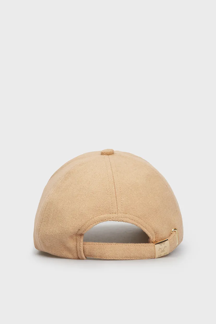 Жіноча бежева кепка TH MONOGRAM WINTER CAP 3