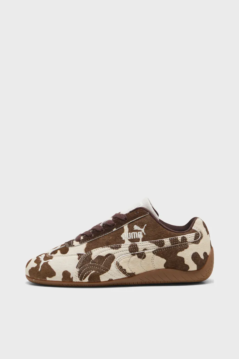 Жіночі коричневі кросівки Speedcat Cow Print Sneakers Women 3