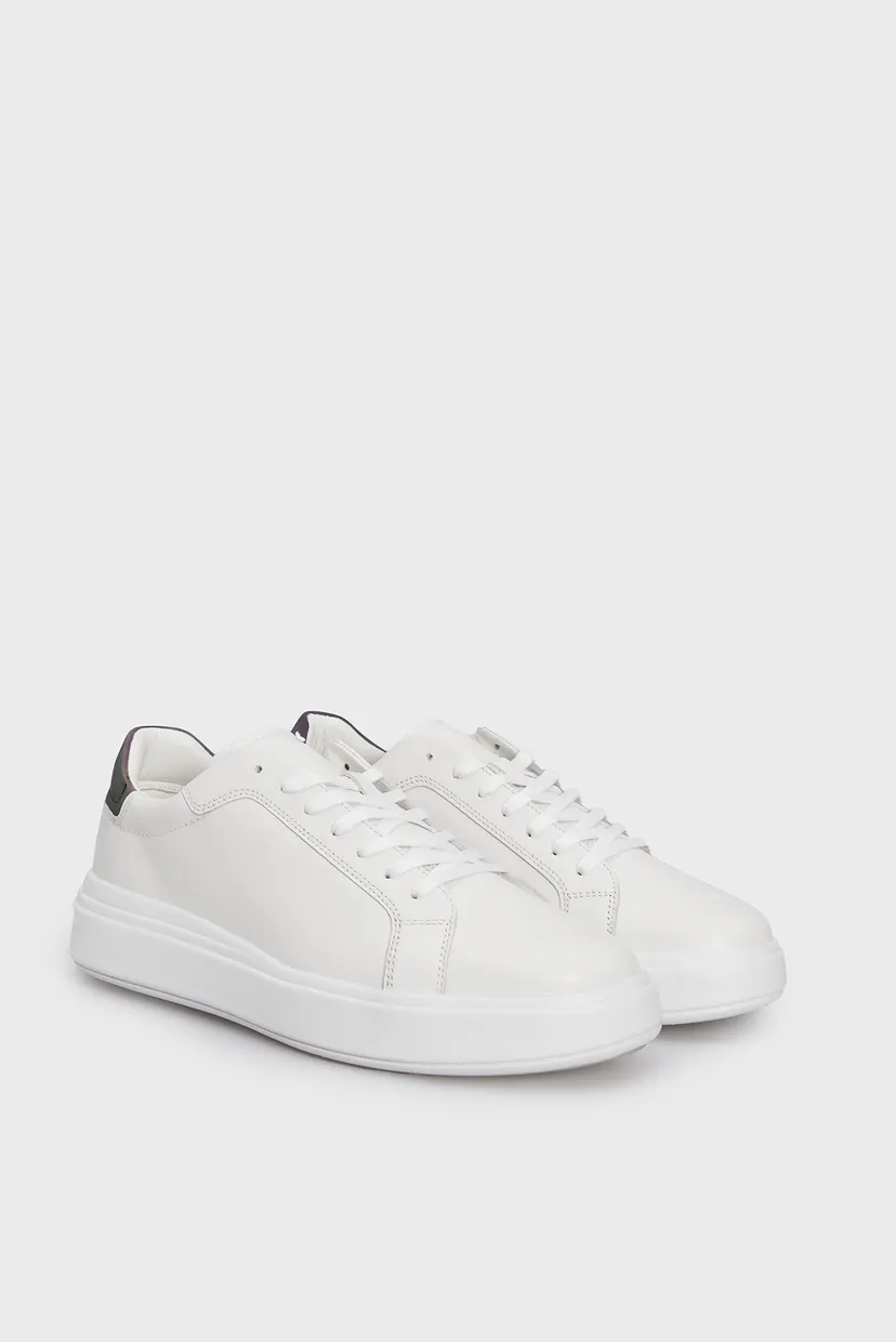 Чоловічі білі шкіряні снікерcи LOW TOP LACE UP PET 3