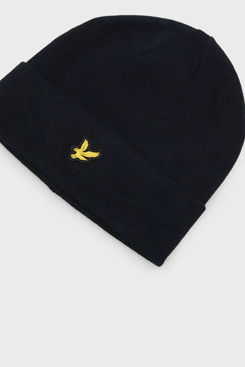 Чоловіча темно-синя шапка COTTON MERINO BEANIE 3