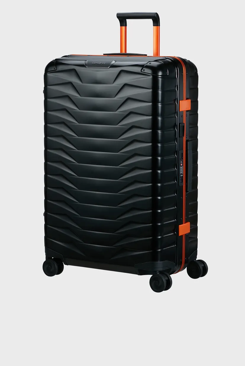 Черный чемодан 76 см PROXIS ALU GRAPHITE/APRICOT 4