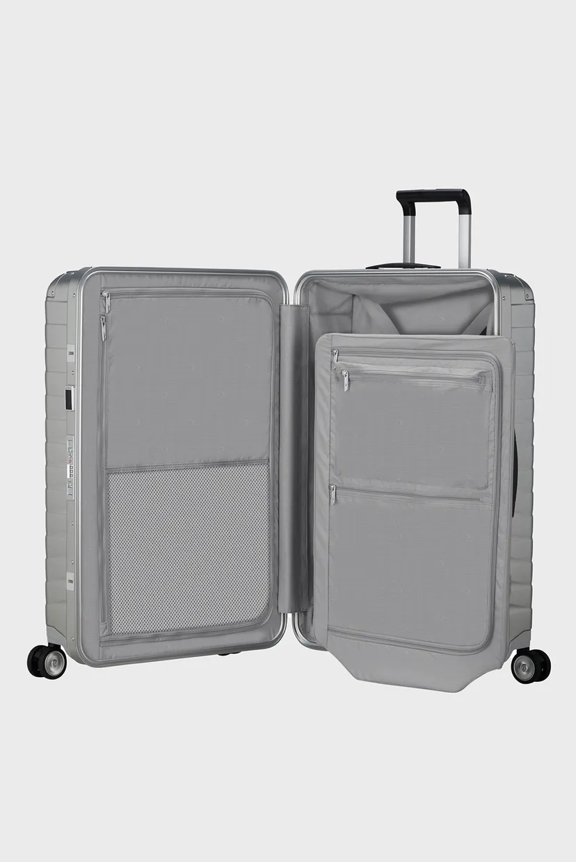 Серебристый чемодан 76 см PROXIS ALU ALUMINIUM 4