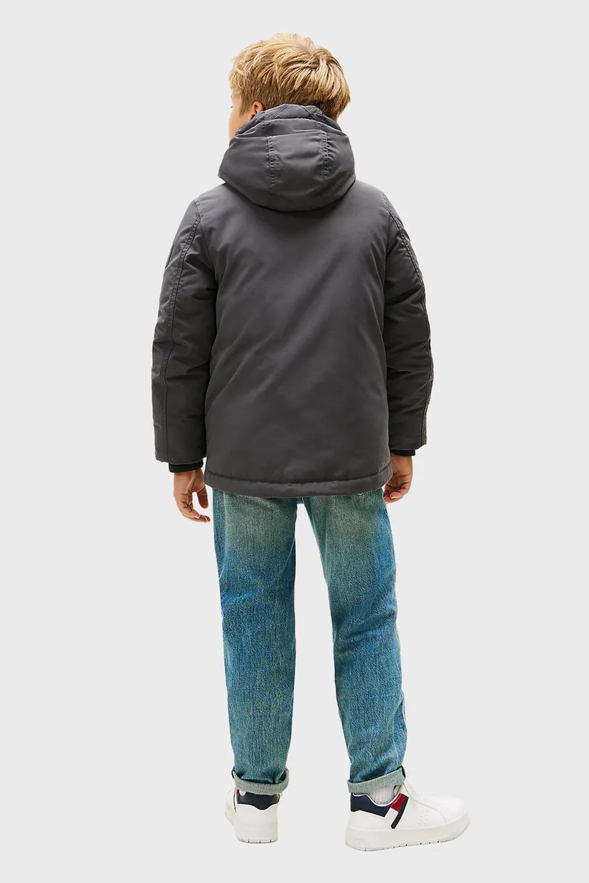 Детская серая парка HOODED 3