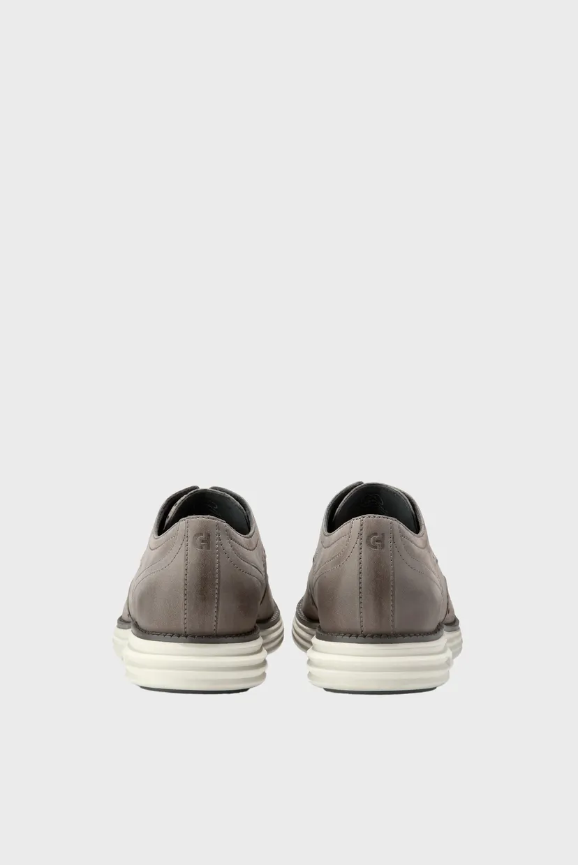 Мужские серые нубуковые броги ØriginalGrand Remastered Wingtip Oxford 5